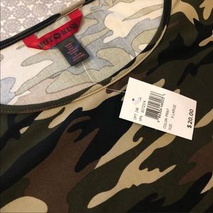 NWT Short Sleeve Camo Tunic